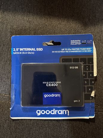 New SSD goodram 512GB CX400 2,5 SATA III (6,0 Gb/s)