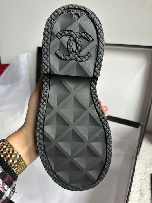 Kalosze Chanel czarne nowe box