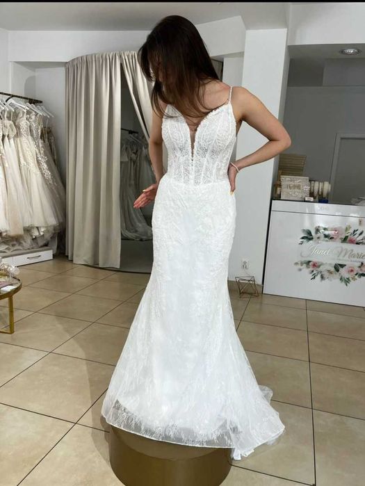 Nieużywana suknia ślubna NOWA - RYBKA