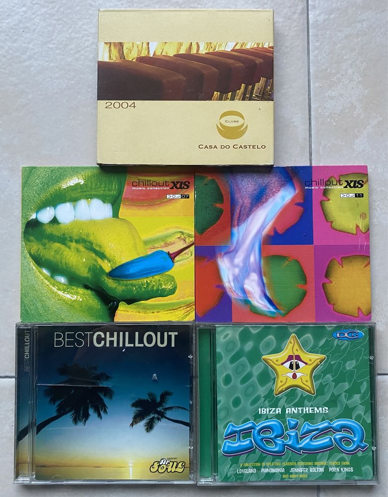 Lote de 5 CDs originais baratos de Chill Out