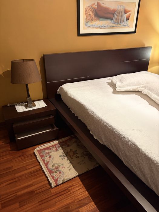 Cama Casal em WENGUE