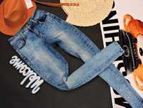 Miss RJ Rurki jeans perełki S