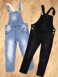 Джинсовий комбінезон 98-104 чорний синій джинси