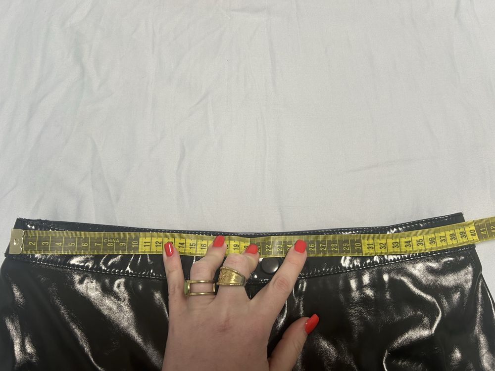 Spodnie lateksowe skórzane H&M lateks skóra 40