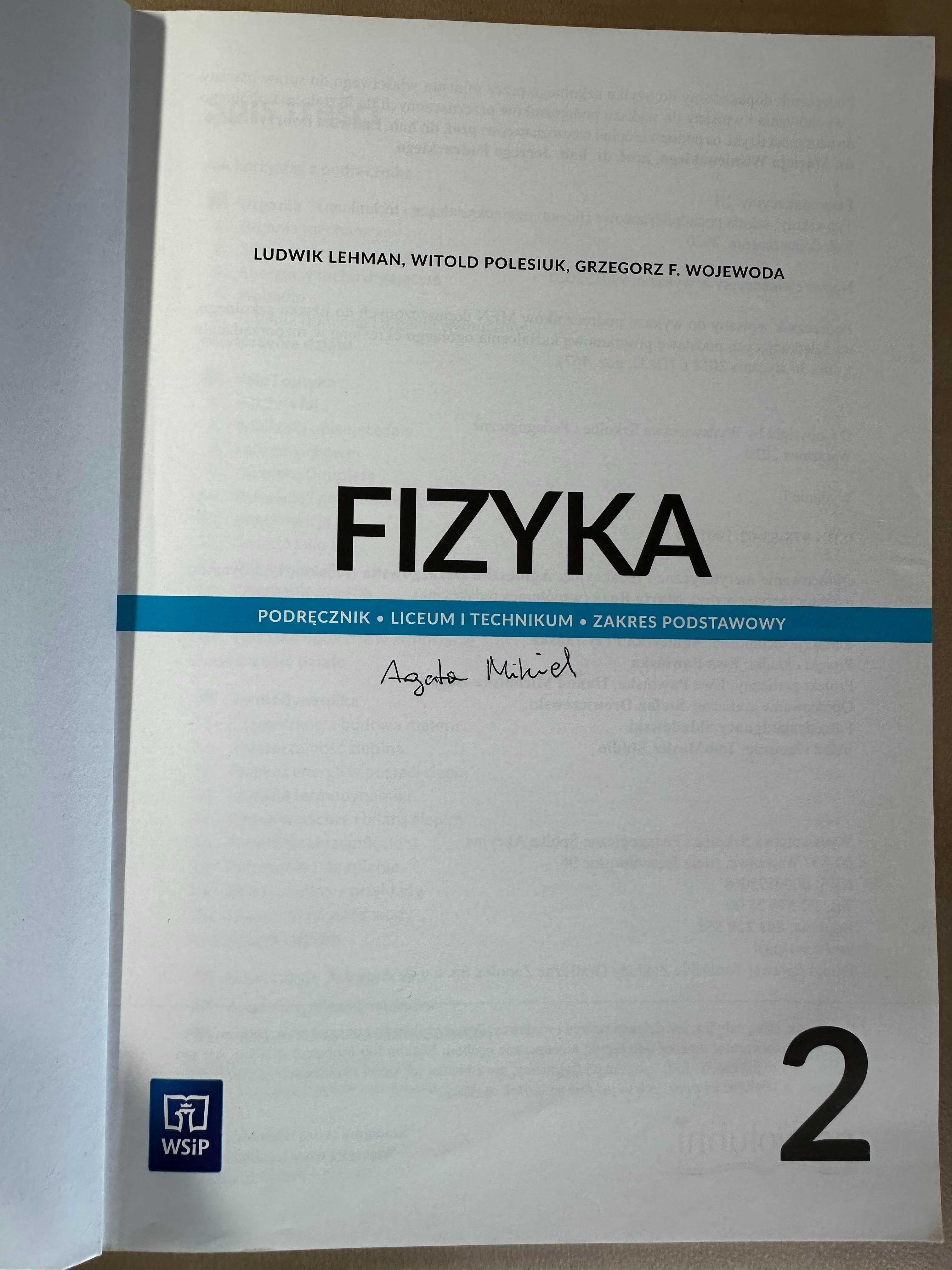 Podręcznik do fizyki klasa II LO i technikum zakres podstawowy