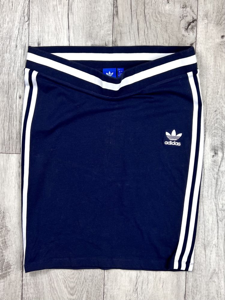 Adidas original юбка 16 L размер женская спортивная синяя оригинал