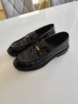 Reserved 37 czarne lakierowane mokasyny oksfordki loafersy czarne