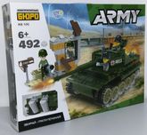 Конструктор военная серия KB 100 "Немецкий танк Тигр", 492 дет.