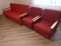 Розкладний диван з двама кріслами
