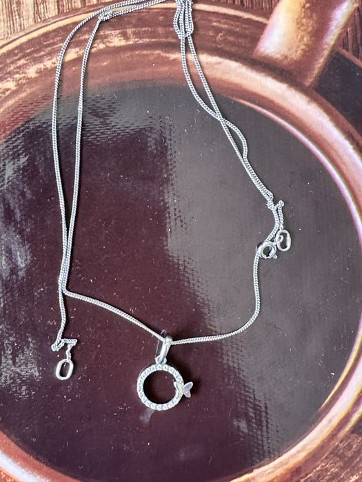 Срібна підвіска Метелик з фіанітами