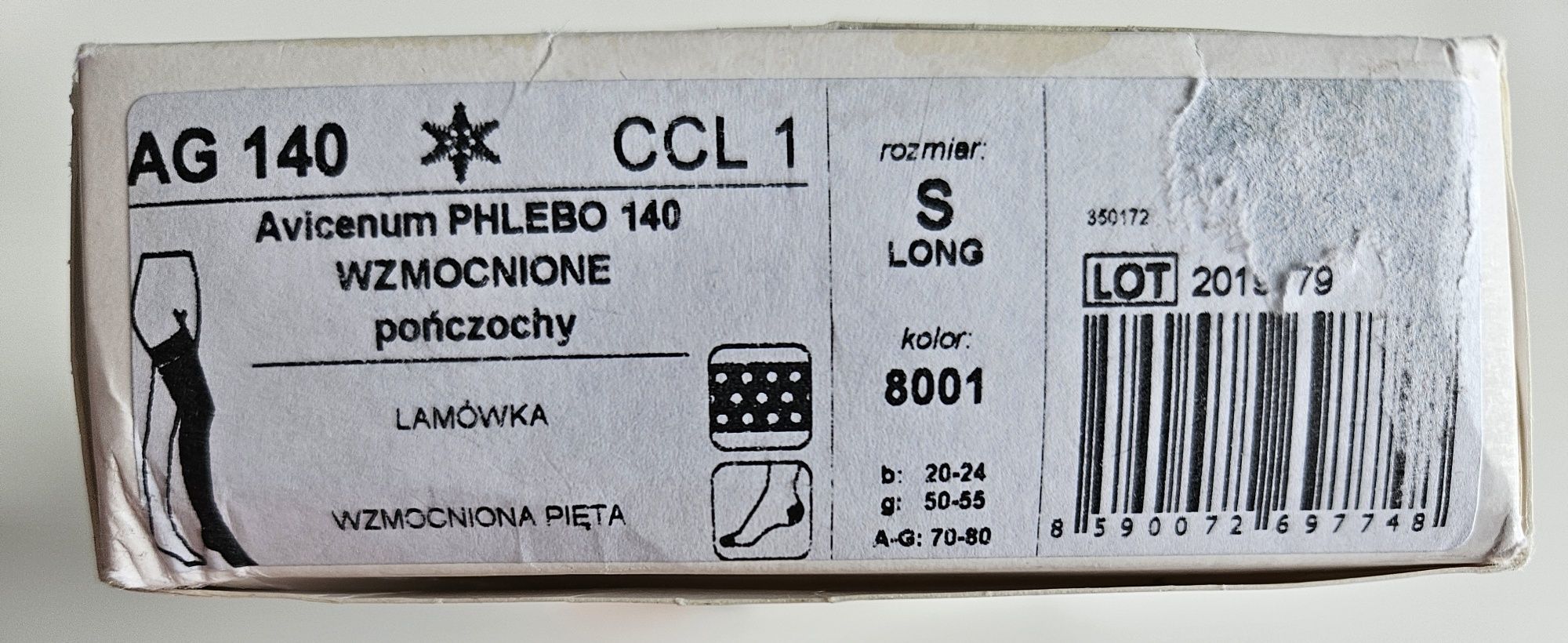 Pończochy uciskowe, przeciwżylalowe, przeciwzakrzepowe; S; Aries, beż