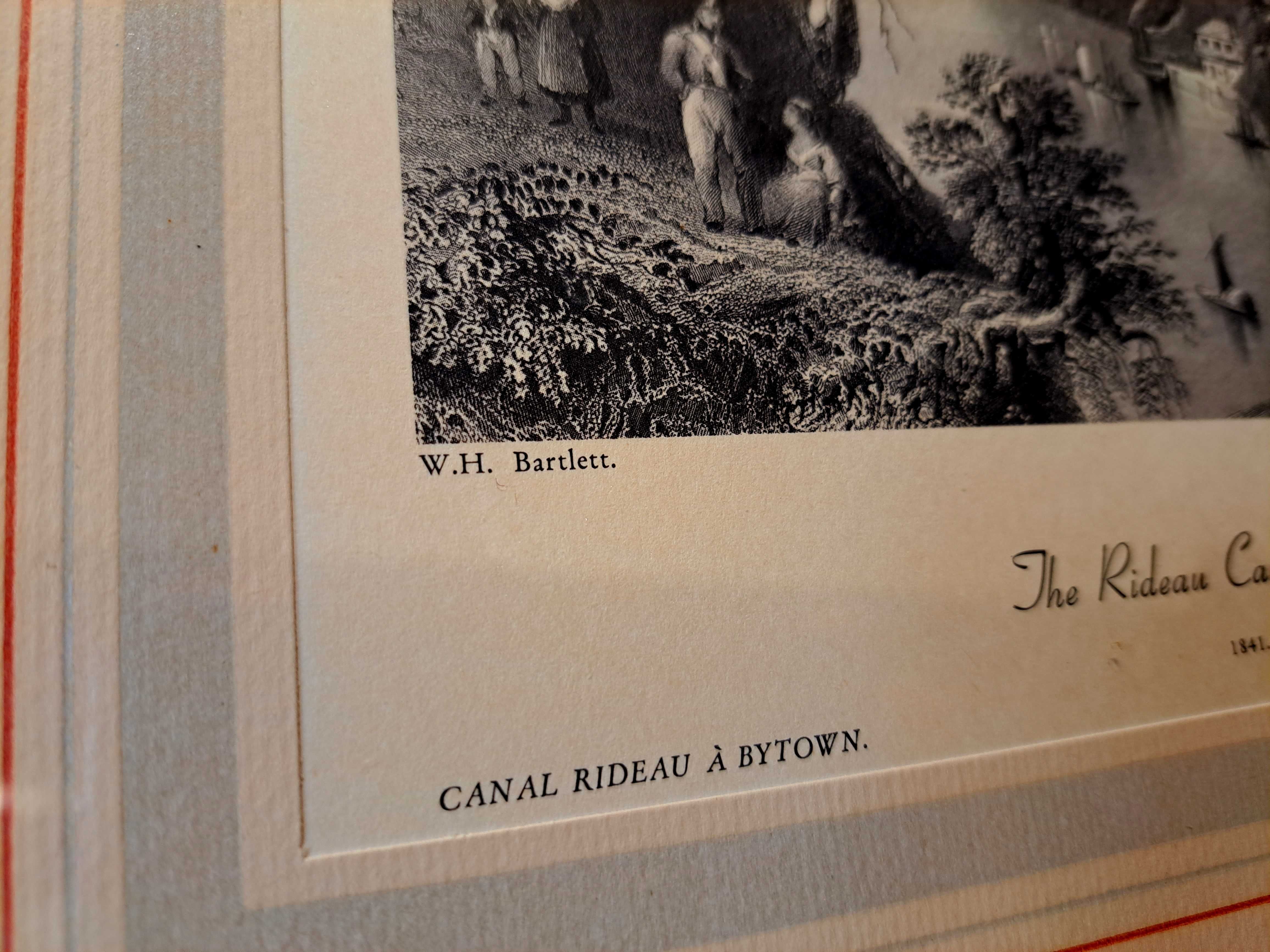 stara francuska rycina LE Canal Rideau R. SANDS, W. H. BARLETT  1842r