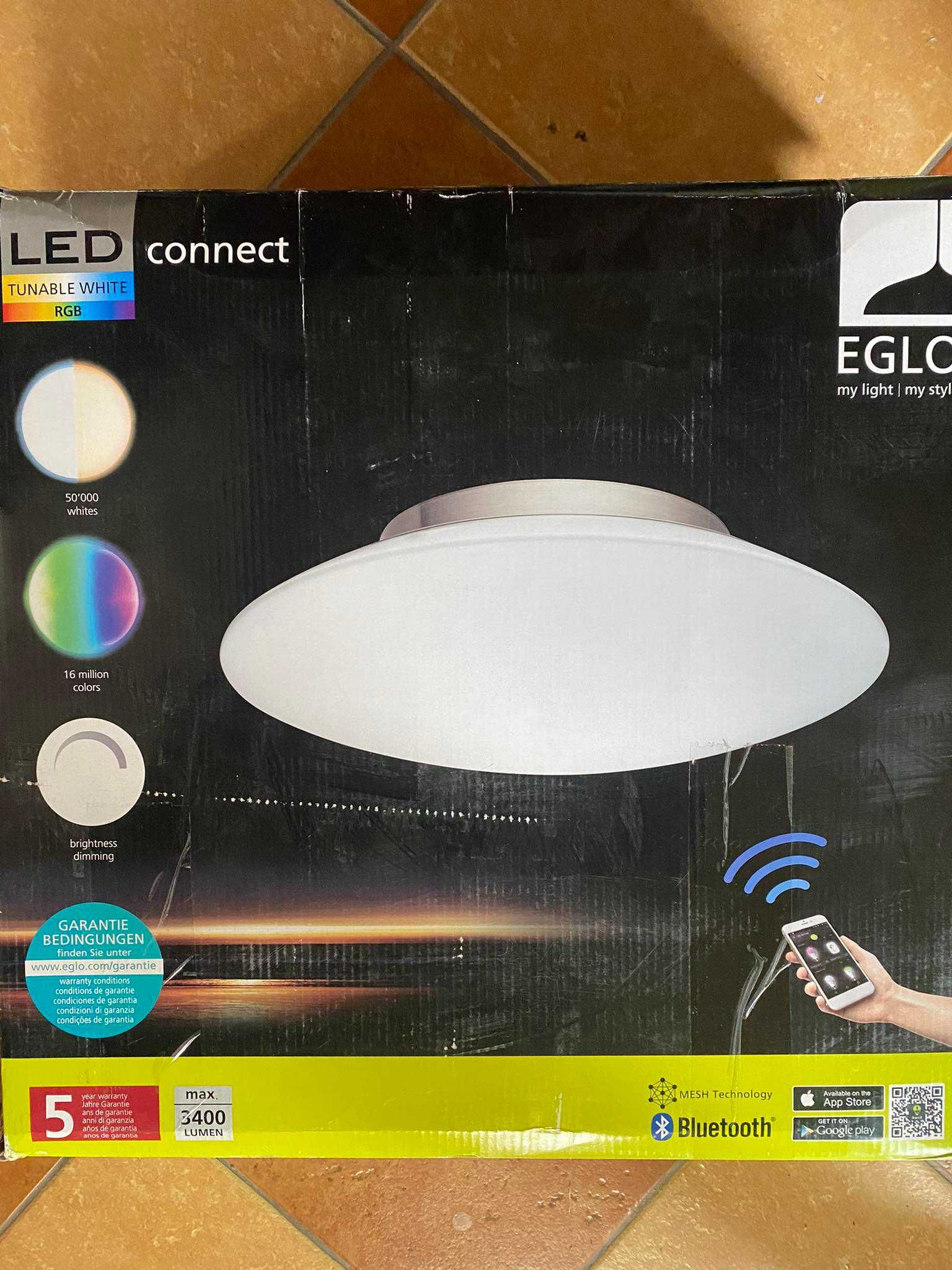 Plafon okrągły Eglo LED smart home do sterowania frattina-c 97811
