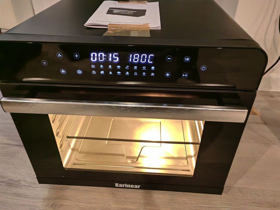 Piekarnik z frytkownicą beztłuszczową, rożno, Karinear o mocy 1800 W,