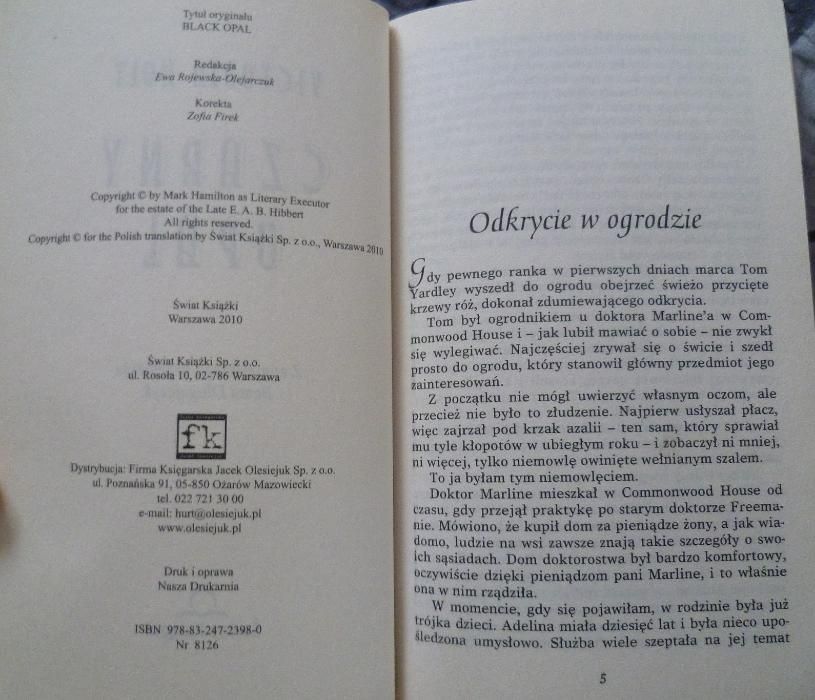 Holt Victoria - Czarny opal (format kieszonkowy)