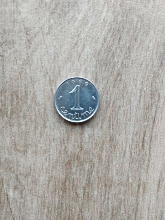 Moeda 1 centime francês