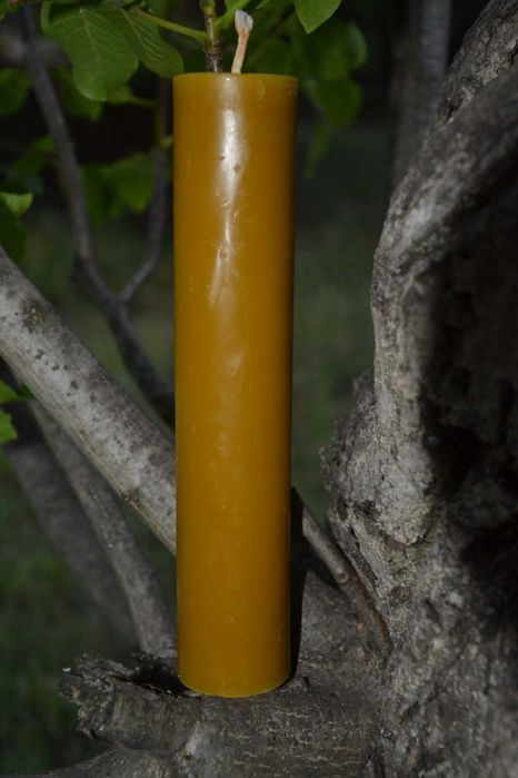 Свічки воскові натуральні Воскова свічка Натуральна свічка Свіча цилін