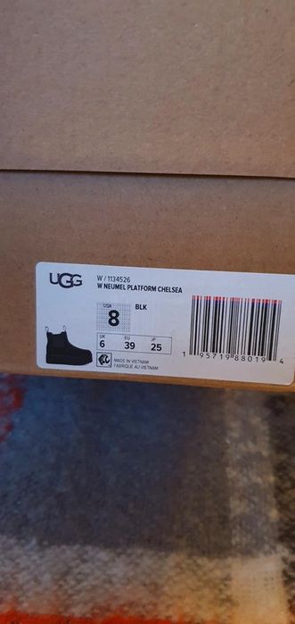 Оригинальные Avstralia UGG Chelsea Neumel Platform Black ORIGINAL
