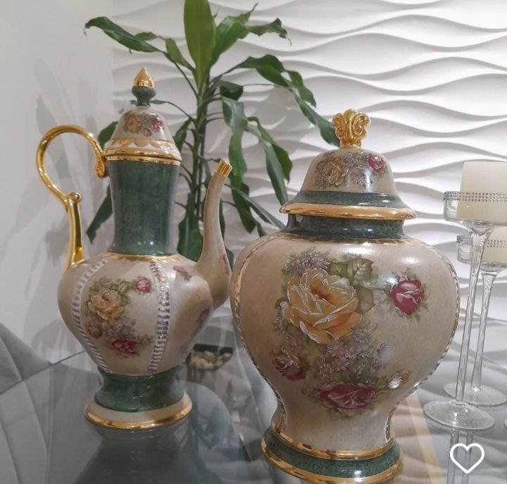 potes porcelana com tampa