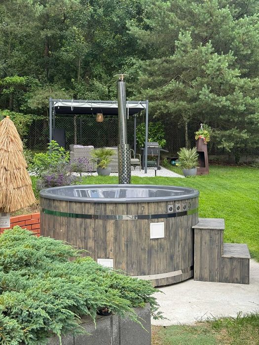 Luksusowa balia 225 cm z masażem i LED – relaks na wyciągnięcie ręki!