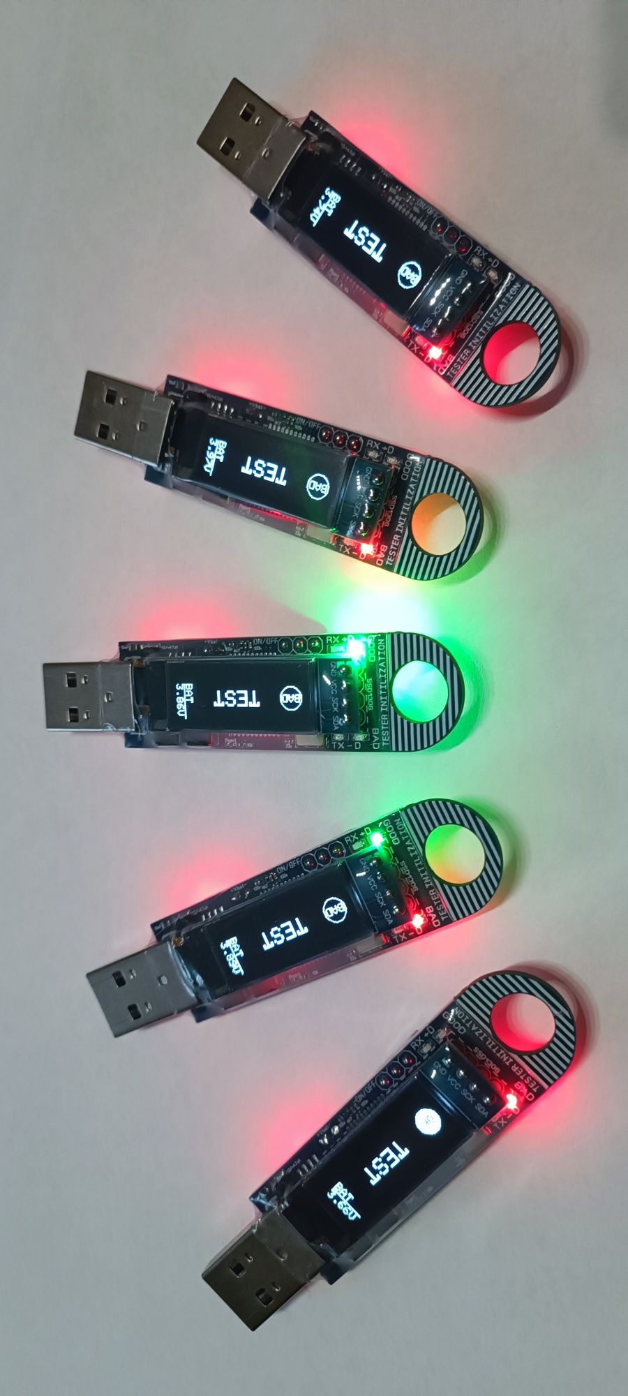 USB tester inicjalizacji