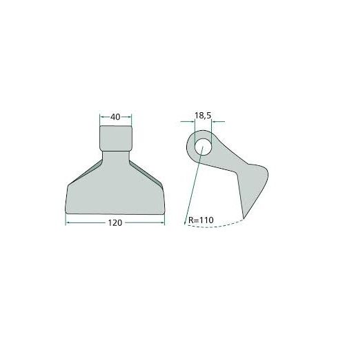 Bijaki młotkowe RM-4-18 kosiarka AlpegoP40063 OMARV CL00325 młotki nóż