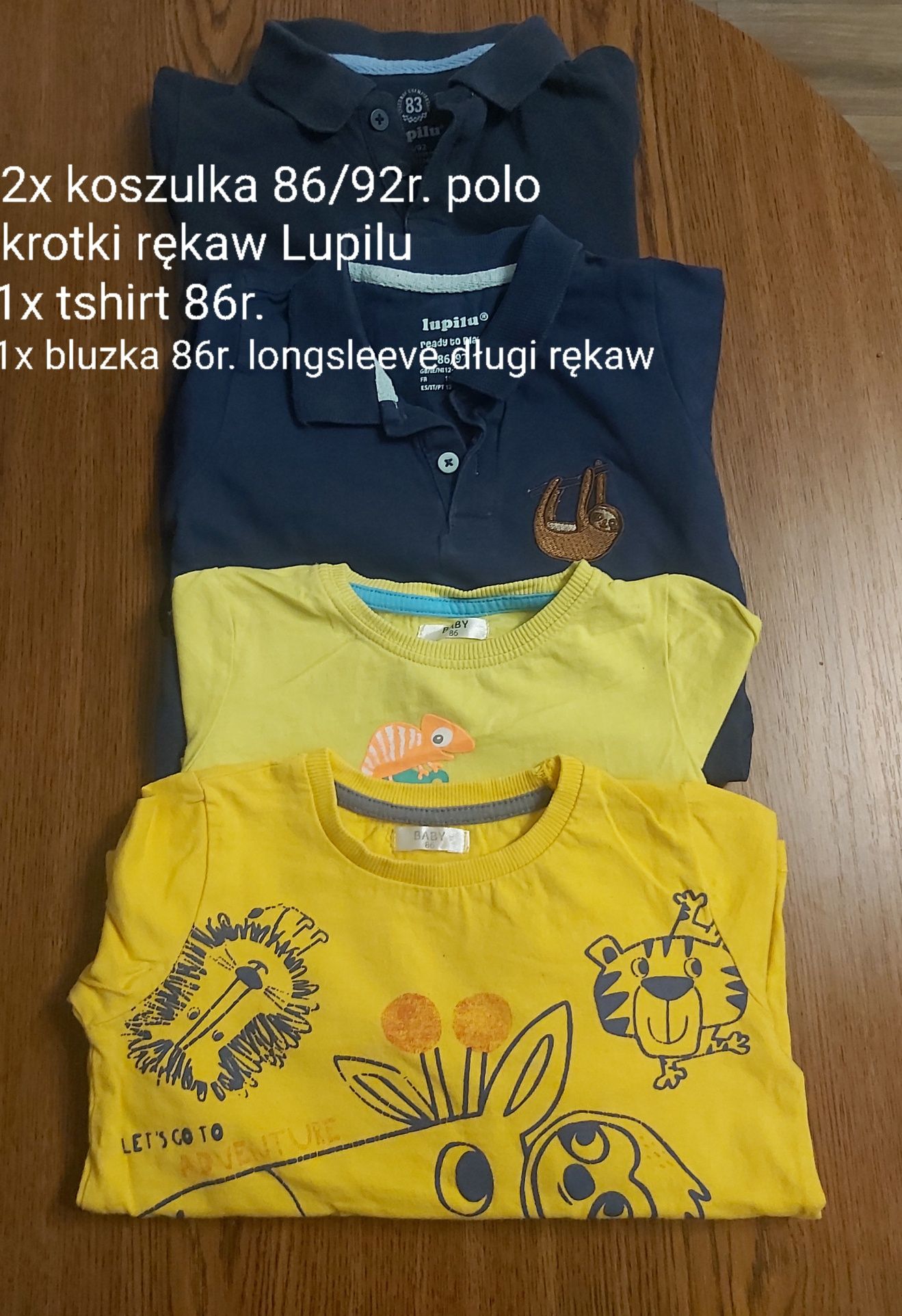 Koszulki polo chłopięce 86/92 Lupilu, tshirt, longsleeve długi rękaw