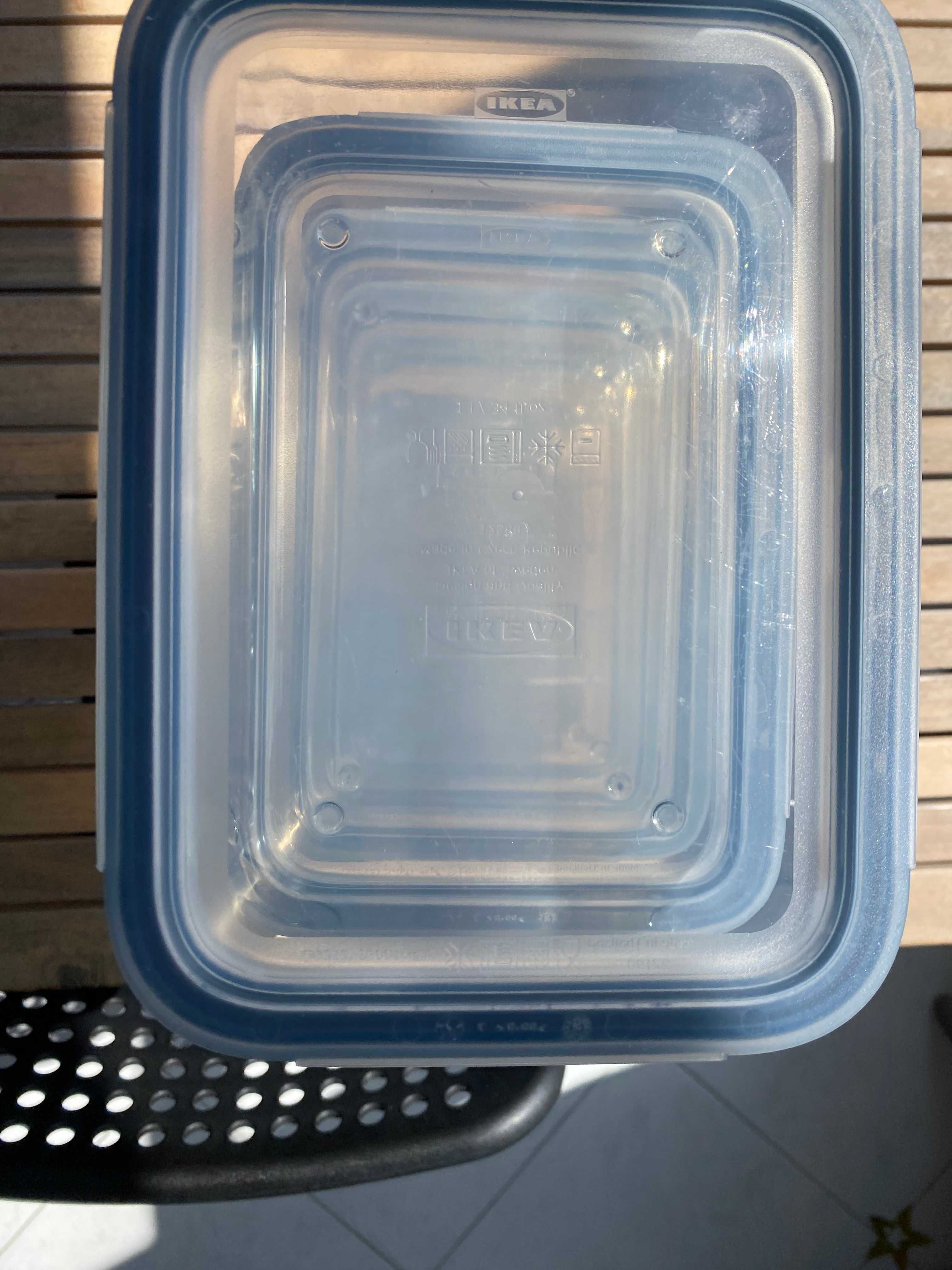 Kit de 8 Tupperwares grandes de vidro