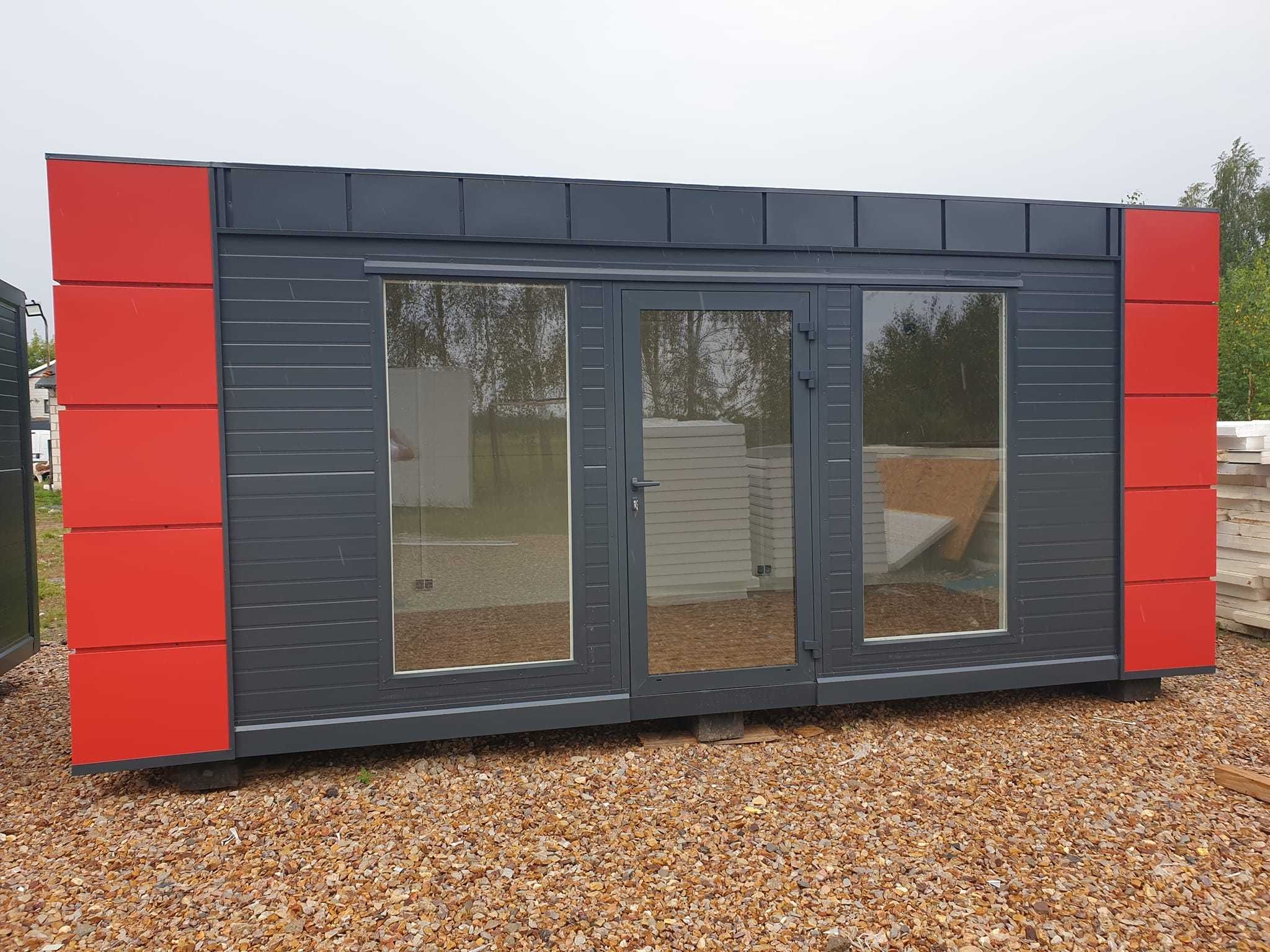 Kontener na ramie 6x3m pawilon usługowy handlowy biuro