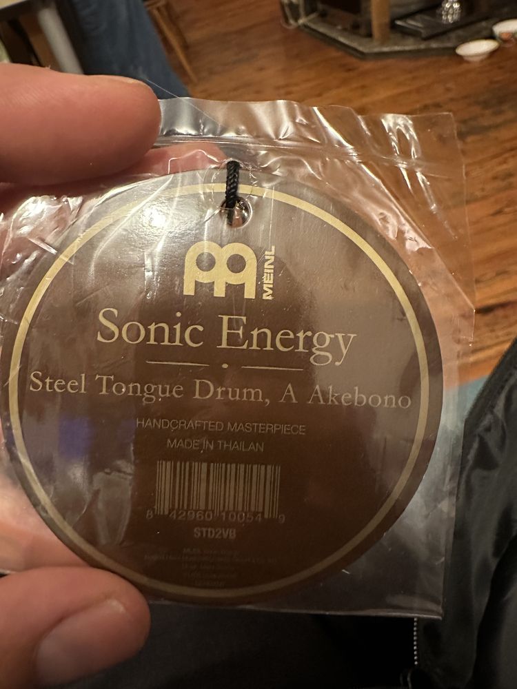 Steel tongue drum sonic energy