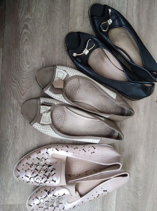 Туфлі шкіряні, замінники, мокасини 40р , за кожні -100грн