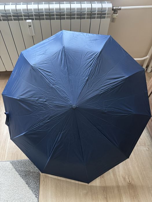 Nowy duży parasol autonatyczny granatowy 10-panelowy