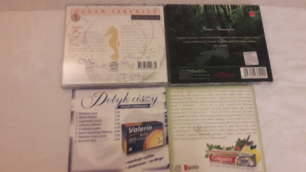 Muzyka relaksacyjna 4 płyty CD-obniżka ceny