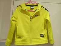 Softshell z kapturem bluza rozpinana Nike 4 lat  neonowa fluorestencjj