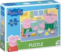 Puzzle świnka peppa w kuchni 60 elementów do ułożenia dla najmłodszych