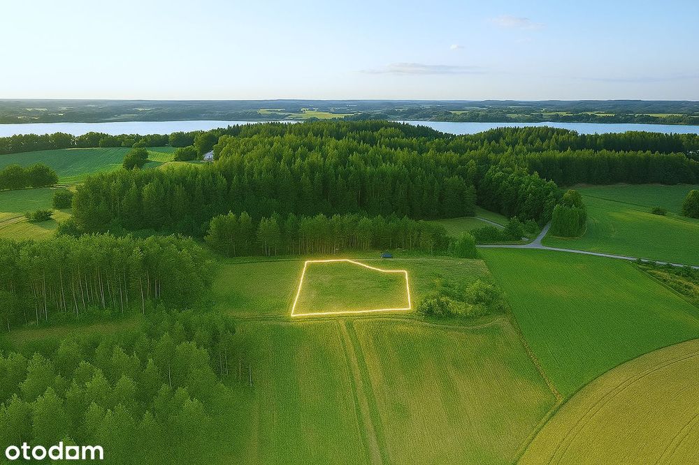 Działka budowlana przy lesie i jeziorze – Borzestowska Huta (Chmielno)