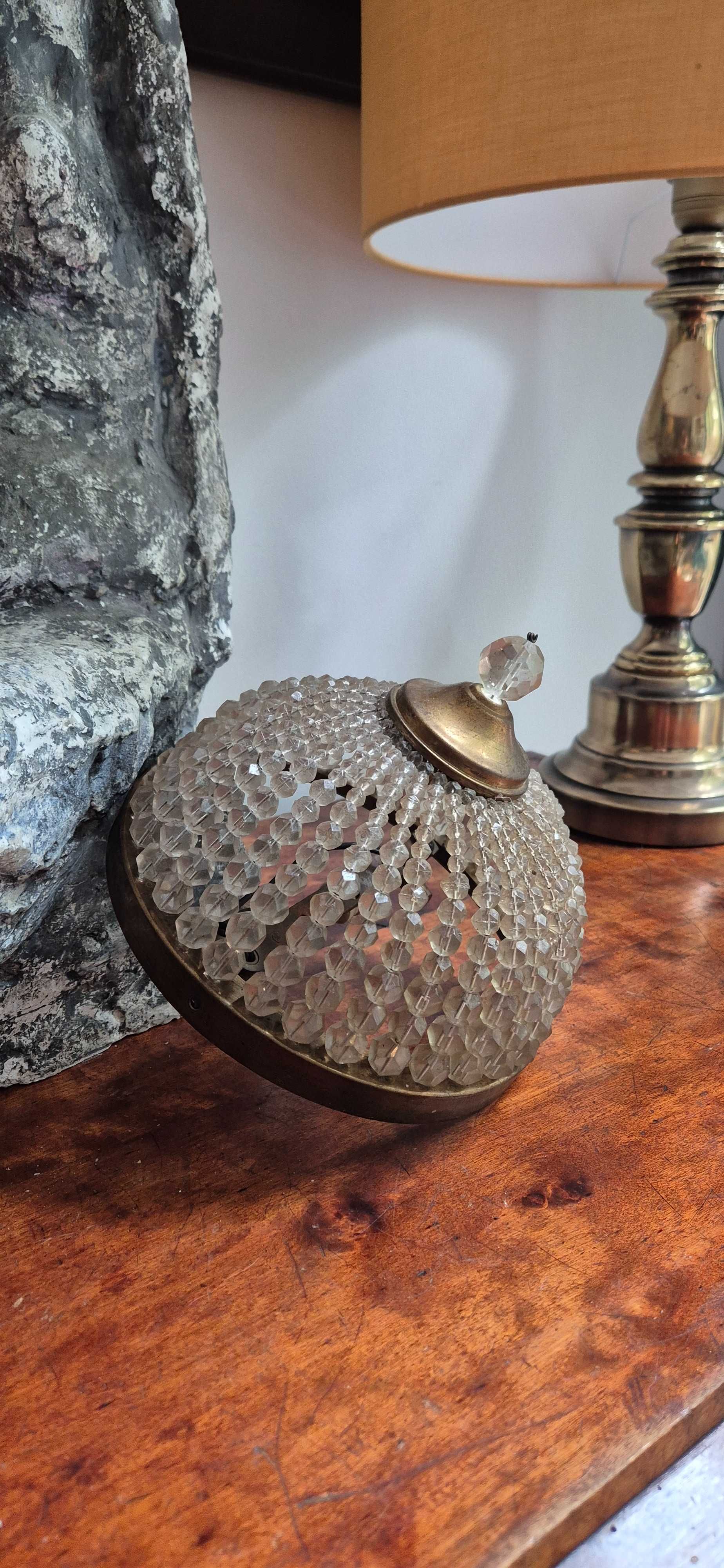 Stara ampla plafon lampa art deco stylizowana glamour chic