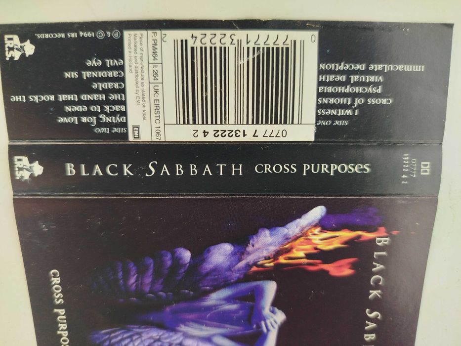Black Sabbath Cross Purposes kaseta IRS