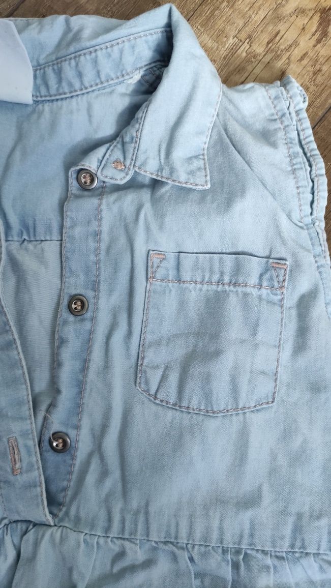 Sukienka dziewczęca H&M Denim nowa 110