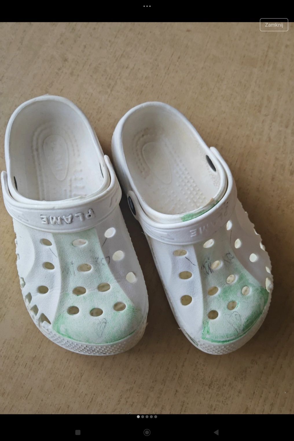 Plame 30 buty do wody typu crocks klapki z pianki
Białe buty do wody t