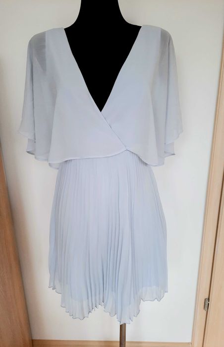 Sukienka NOWA błękitna 36/S. Wesele, Ostatki, Sylwester