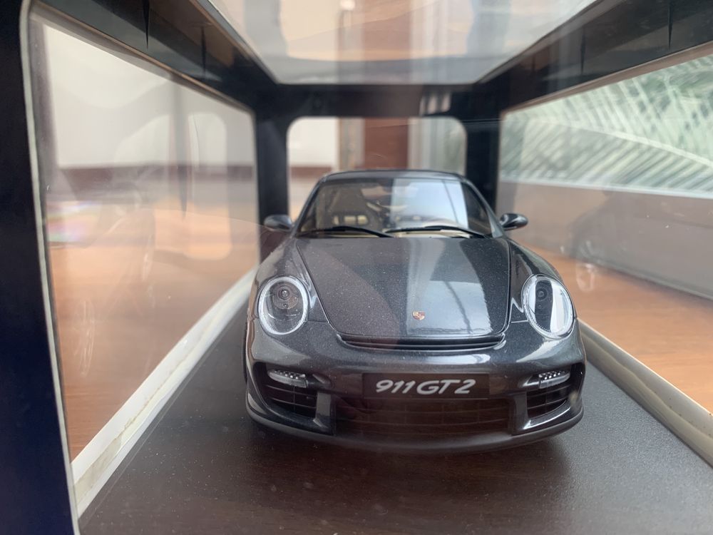 Porsche 911 997 GT2 Autoart 1:18 Raro cinza escuro