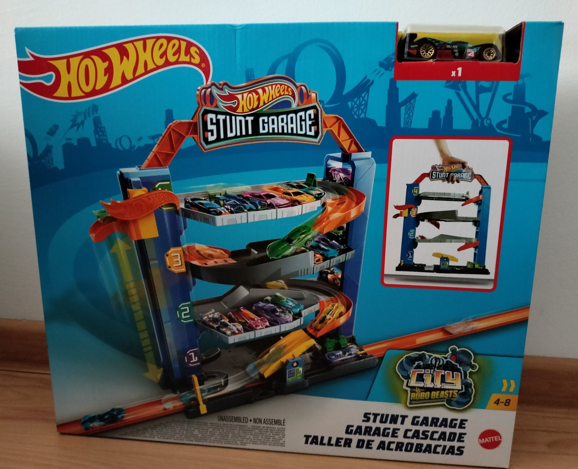 Hot Wheels City GNL70 Garaż samochodowy