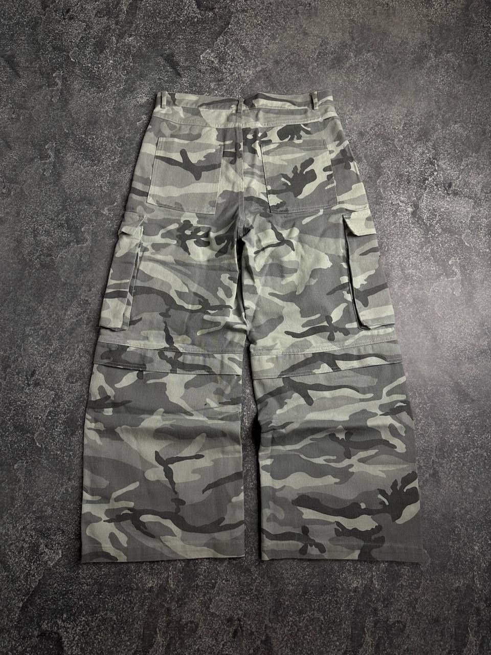 Arctic camo штани штаны белый камуфляж камо карго широкие камуфляжні Л