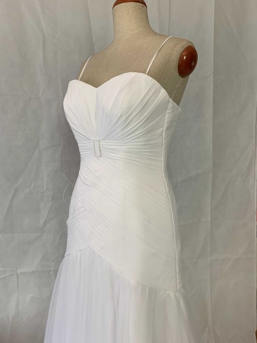 Nowa suknia ślubna 38 M Syrena rybka pojedyncza glam biała Papa Michel