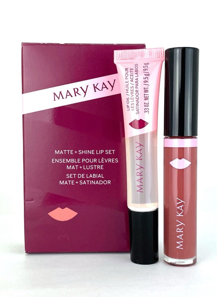 Уценка!!! Набор помада матовая и масло для губ, блеск, Mary Kay