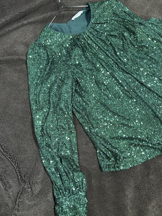 Блуза паєтки блуза святкова блискуча блузка паетки лелітки лусочки