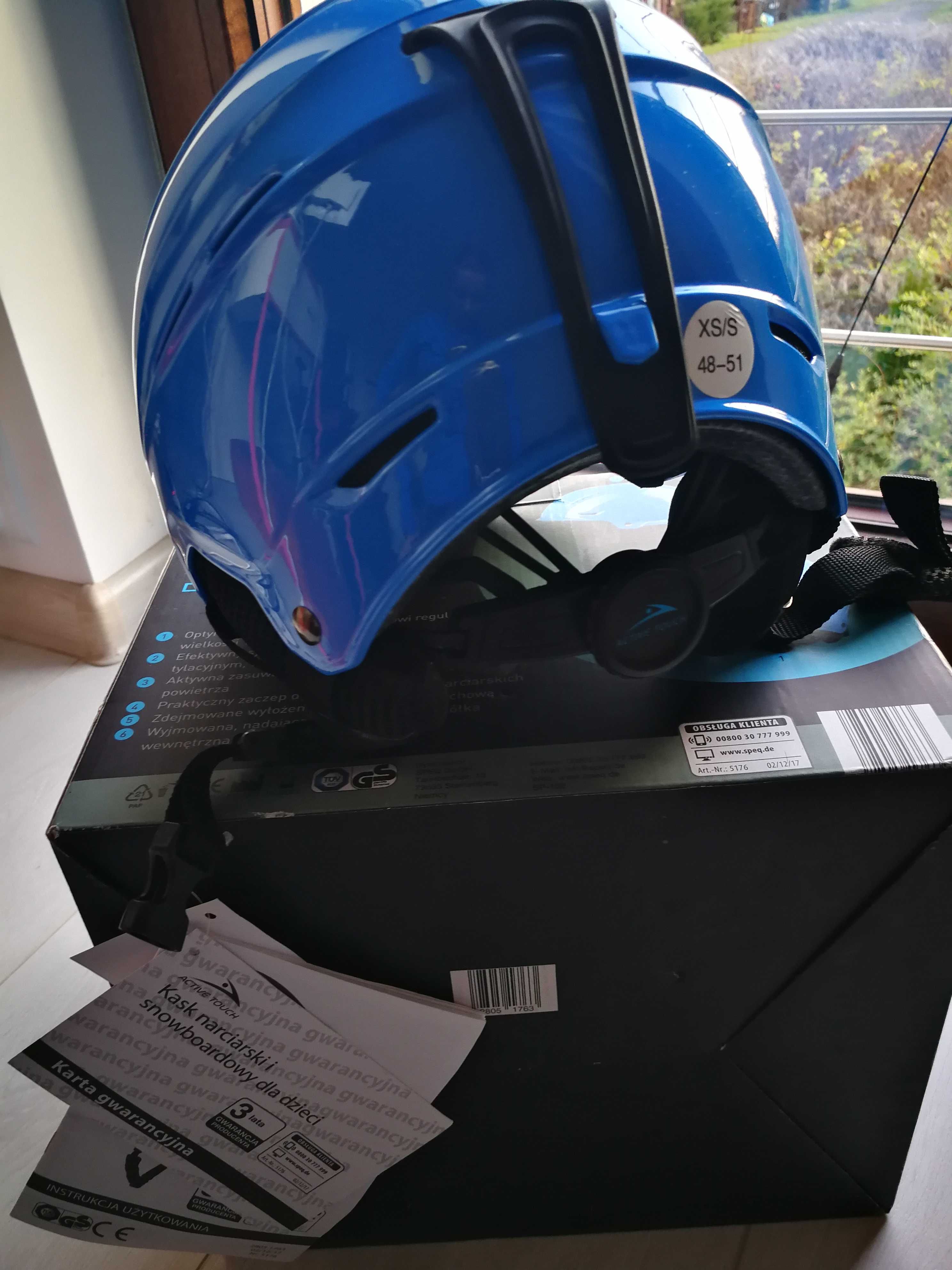 Nowy kask narciarski dla dziecka - dostępne 2 sztuki (XS/S 48-51 cm)