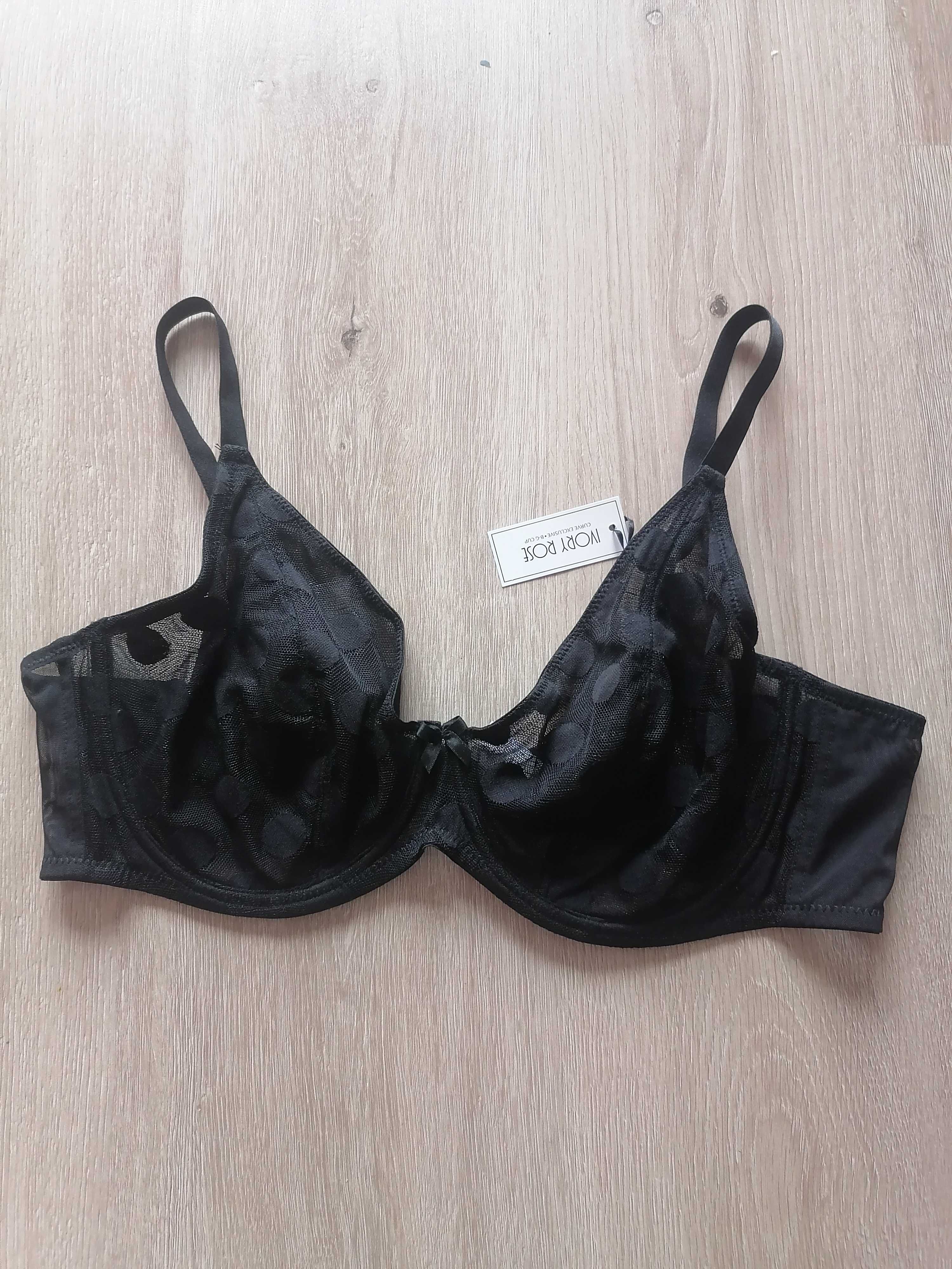 Nowy biustonosz miękki przeźroczysty plus size 90E