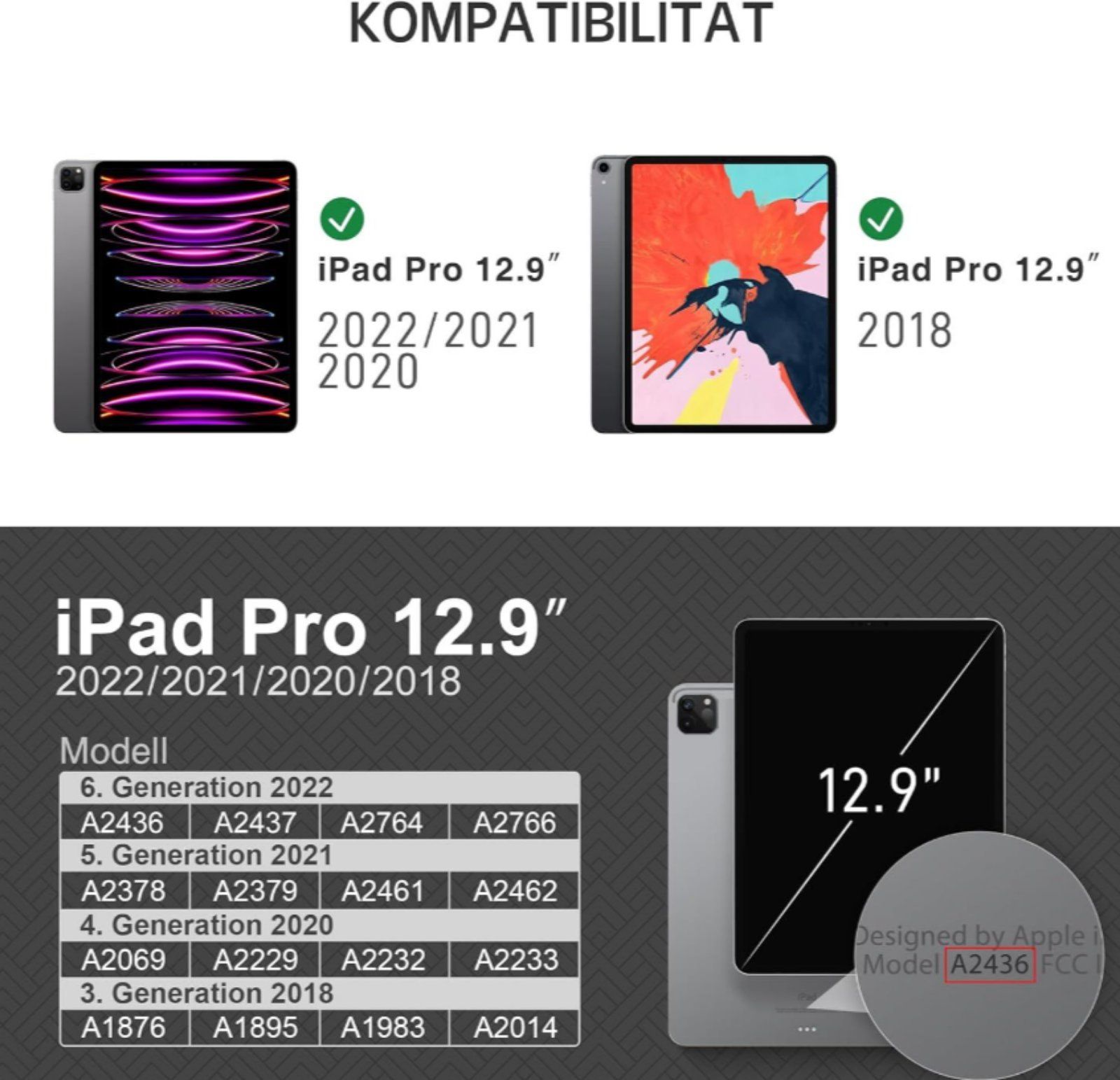 Чохол KingBlanc для iPad Pro 12,9 6-го/5-го/4-го/3-го покоління